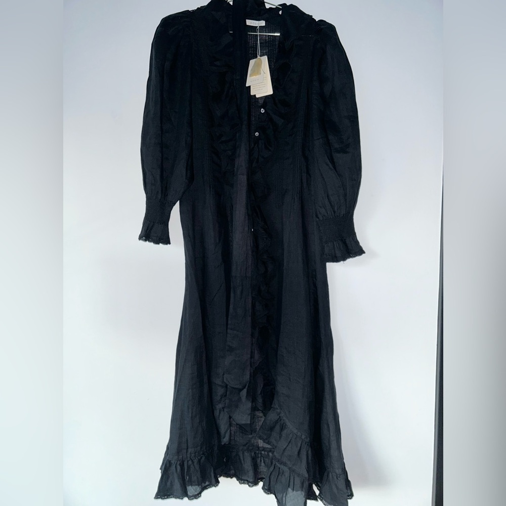 DOEN NADIA DRESS BLACK XS - Picture 6 of 8
